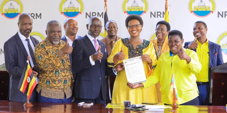 Kisoro Woman MP Akifeza Grace Ngabirano signs MOU with NRM