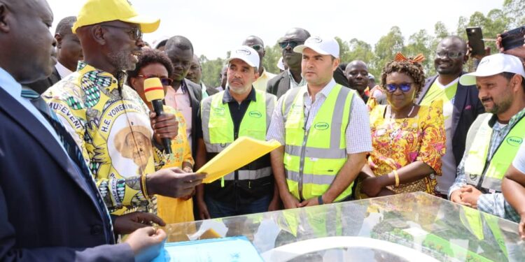 Gov’t (MOES/NCS) Hands-over Site for Akii Bua Stadium Construction