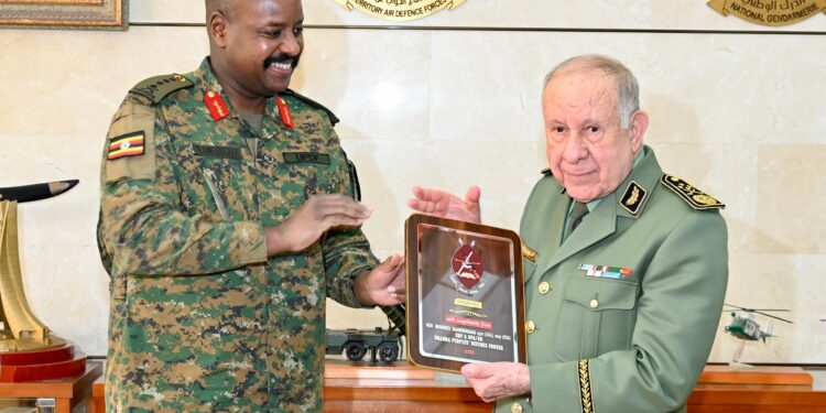 CDF Gen Kainerugaba Discusses Military Cooperation with Algerian Counterpart
