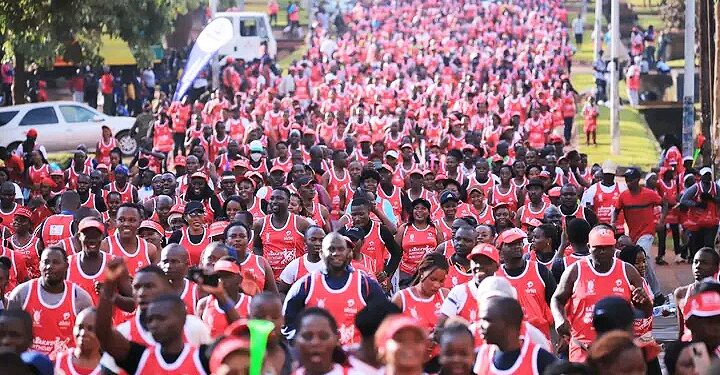 Thousands brave the Downpour to participate in Kabaka’s 70th Birthday Run
