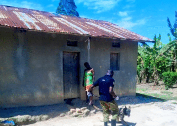 Ntungamo: 3 Detained for killing an old woman, Hanging her body in front of the House