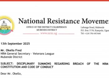 NRM boss faces Disciplinary Action after openly Campaigning for Opposition candidate