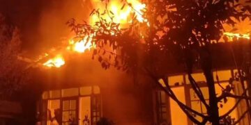 Luweero: Mayor’s Mansion Destroyed in Flames:Investigations Broaden towards Family dispute