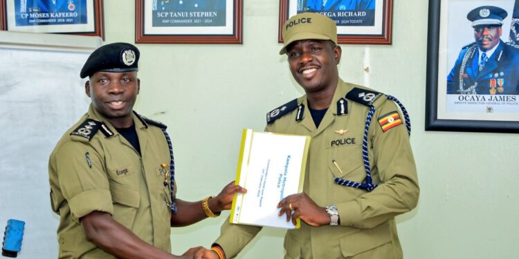 New Guard at the Helm: ACP Ezekiel Emitu Takes Charge of Kampala Metropolitan Police
