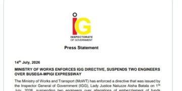 Busega-Mpigi Expressway: Two Engineers Suspended Over Alleged Embezzlement